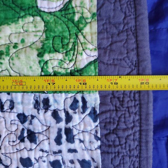 2 "Poetic Wanderlust" 20x26" Pillow Shams 100% Cotton Crazy Quilt Patchwork Boho - Picture 10 of 10